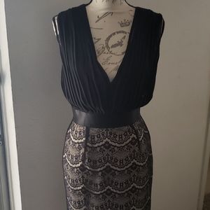 BOOHOO Chiffon and lace dress